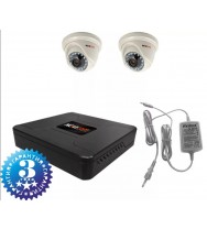 Комплект AHD видеонаблюдения для помещения на две камеры