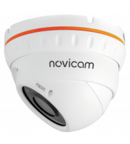 BASIC 27 (ver.1270) Novicam Вандалозащищённая уличная всепогодная купольная IP видеокамера 1080p с ИК подсветкой и мегапиксельным вариофокальным объективом 
