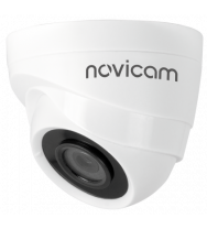 BASIC 20 PROMO  Novicam Внутренняя купольная IP видеокамера 1080p с ИК подсветкой и мегапиксельным объективом