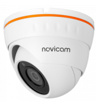 BASIC 22 (ver.1268) Novicam Вандалозащищённая уличная всепогодная купольная IP видеокамера 1080p с ИК подсветкой и мегапиксельным объективом