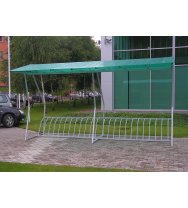 Велопарковка с навесом Техно (Порошк. покрытие)