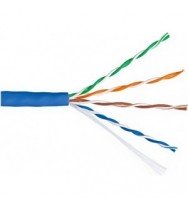 Кабель NETLAN U/UTP 4 пары, Кат.5e (Класс D), 100МГц, синий, 305м