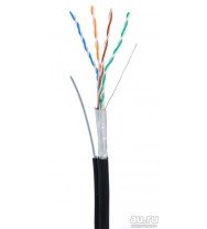 Кабель NETLAN F/UTP 4 пары,  внешний, с одножильным тросом